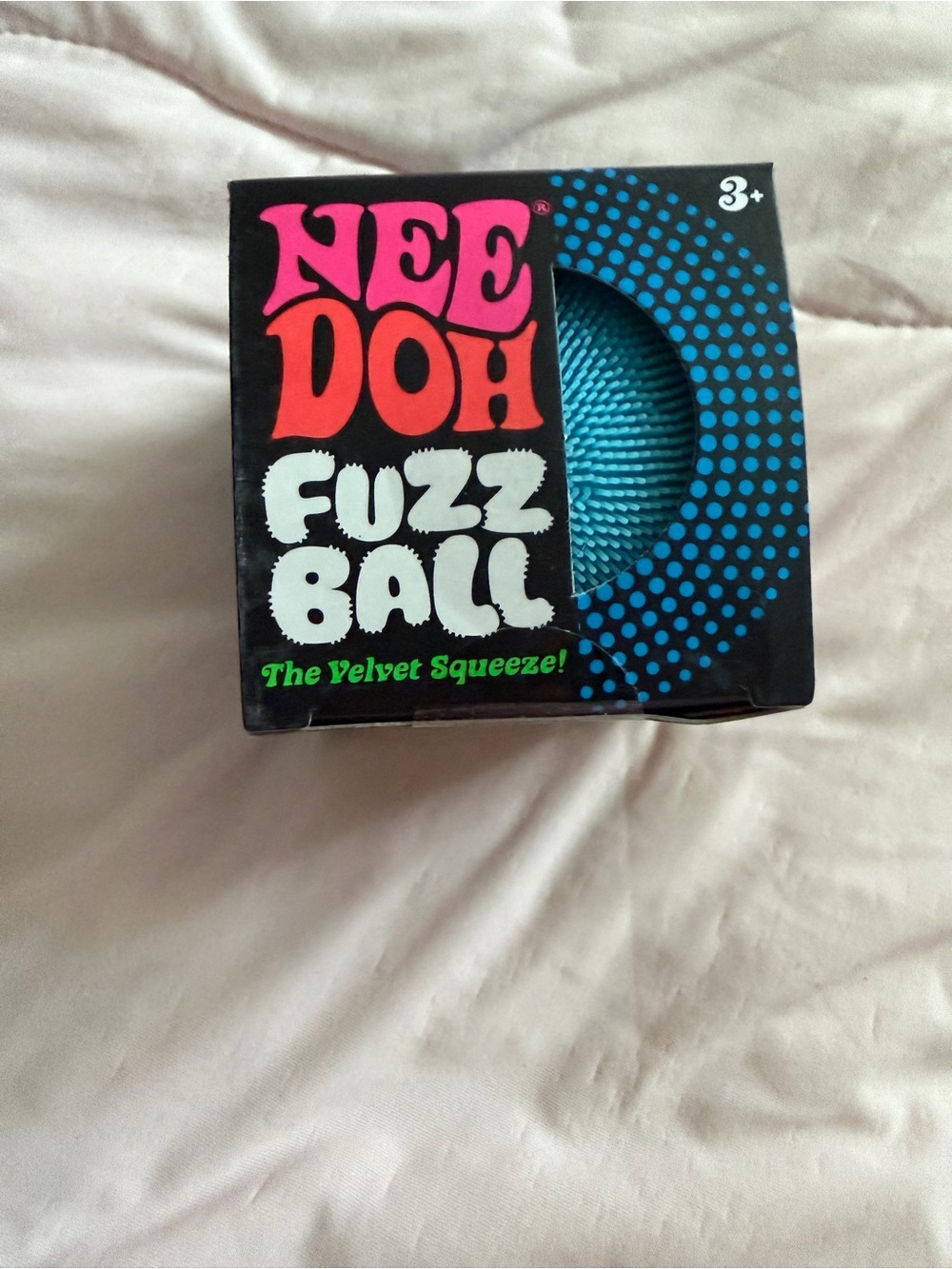 NeeDoh Fuzz Ball Velvet Squeeze - Teal